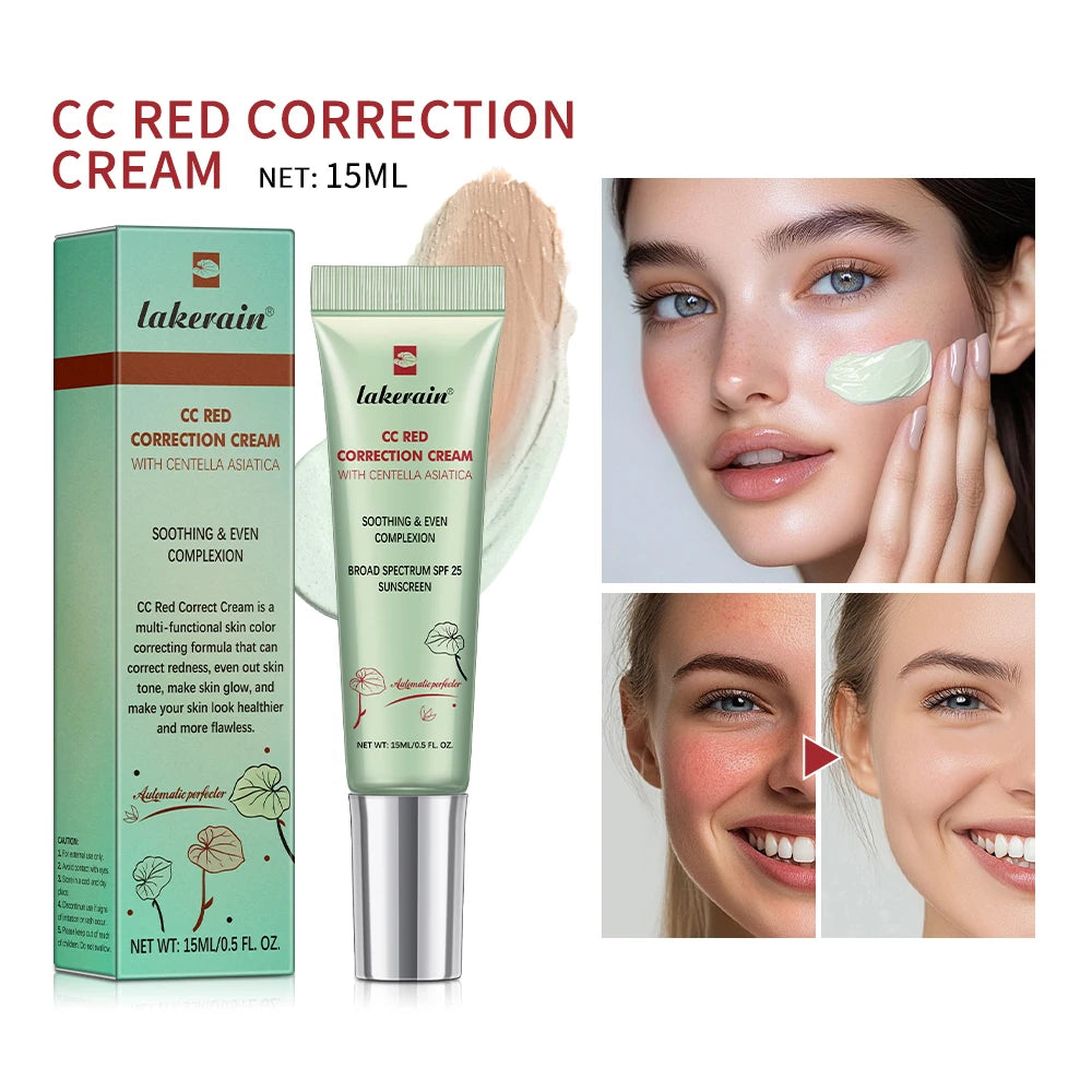 CC Cream Water-Gel K-Beauty lakerain 💧 — Teinte Adaptative, Centella Asiatica & Hydratation | 15ml | 3 Teintes