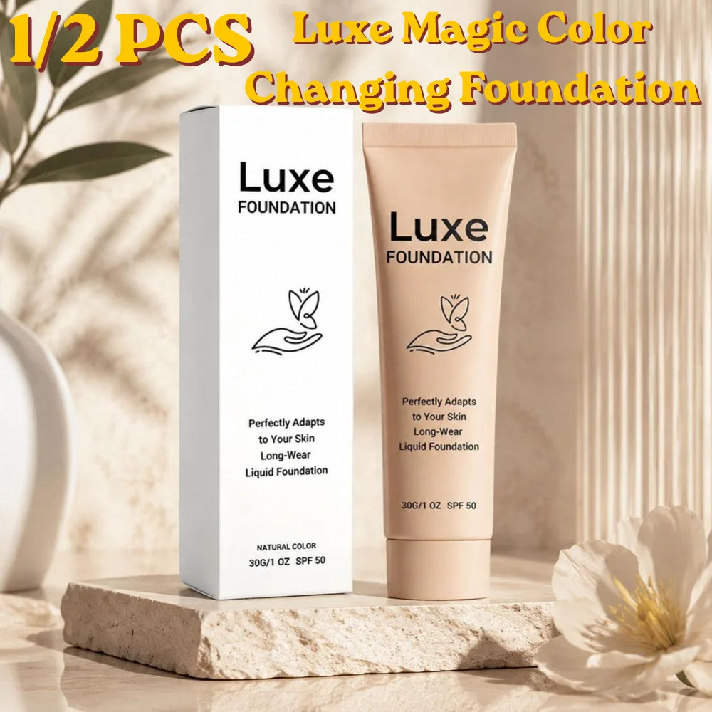 Fond de Teint Liquide Luxe K-Beauty 💄 — Color-Adjusting, Couvrance Totale, SPF50 & Tenue 12h | 30g
