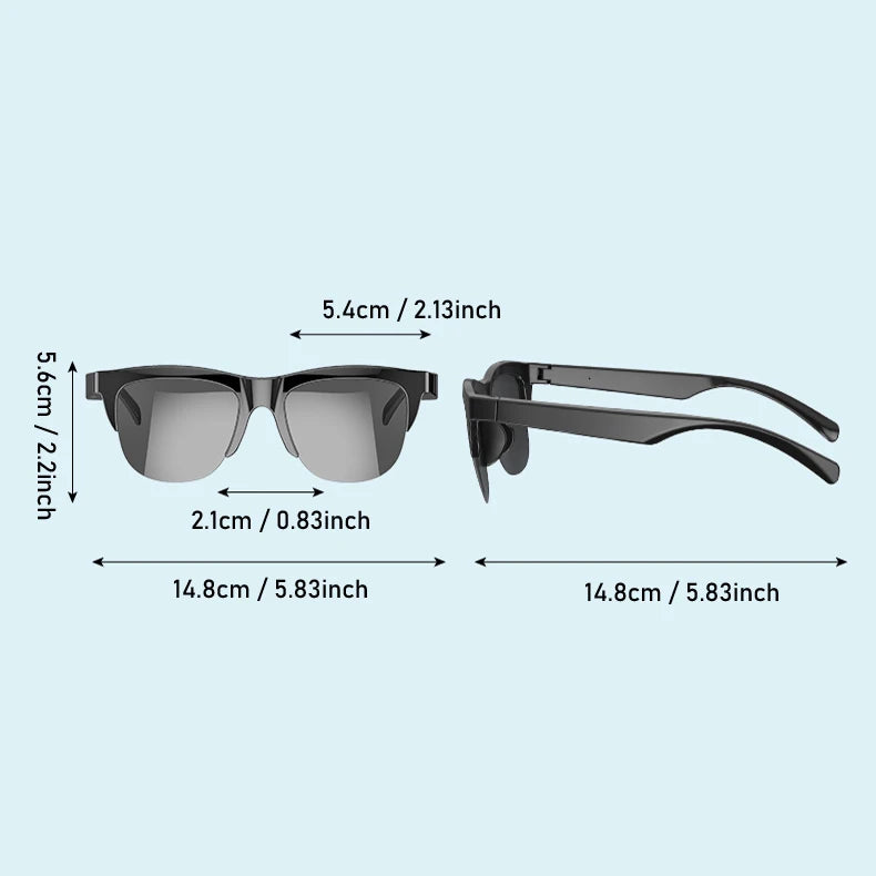 Lunettes audio Bluetooth Koipsse F06 noires 🕶️